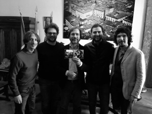 Motus Trio con il Sindaco di Rieti ed il direttore editoriale della Emme Record Label